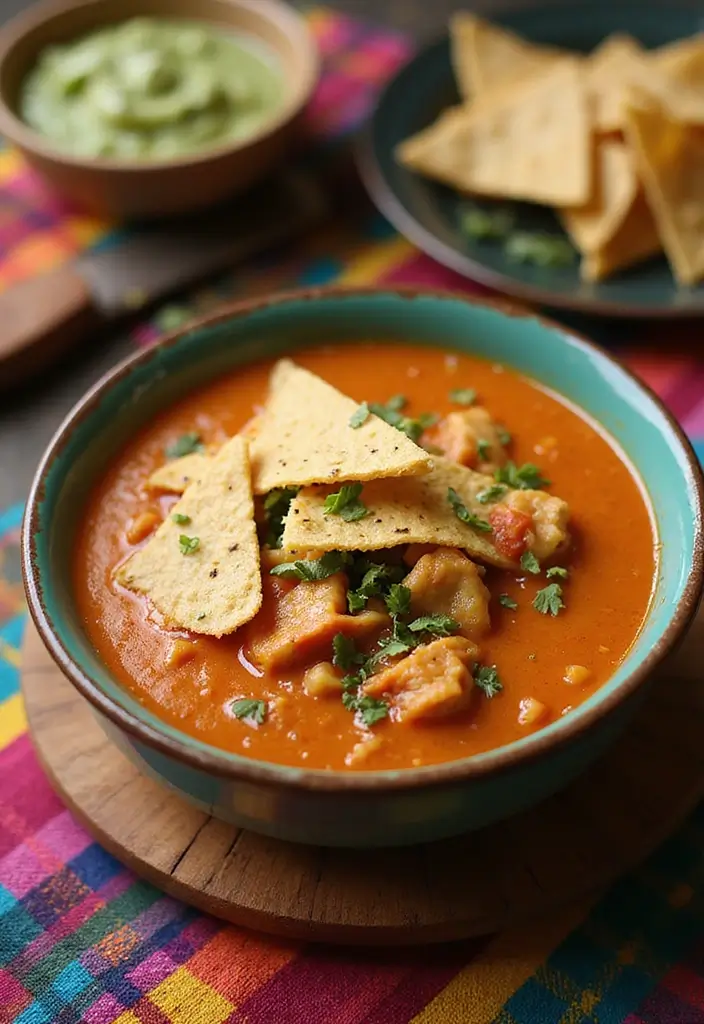 30 Chicken Vegetable Soup Recipes Full of Comfort - 12. Chicken Tortilla Soup