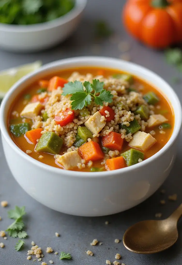 30 Chicken Vegetable Soup Recipes Full of Comfort - 14. Chicken Vegetable Quinoa Soup