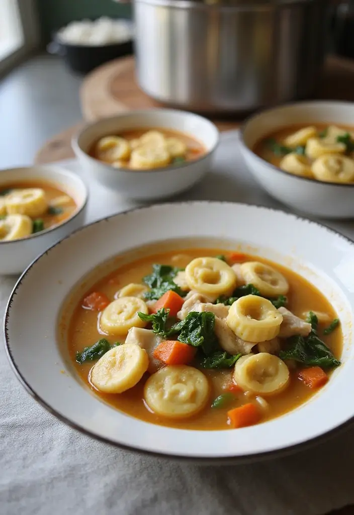 30 Chicken Vegetable Soup Recipes Full of Comfort - 22. Chicken and Spinach Tortellini Soup