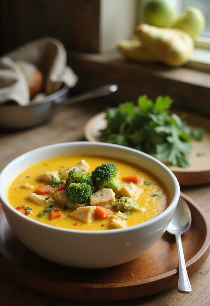 30 Chicken Vegetable Soup Recipes Full of Comfort - 24. Chicken and Broccoli Soup