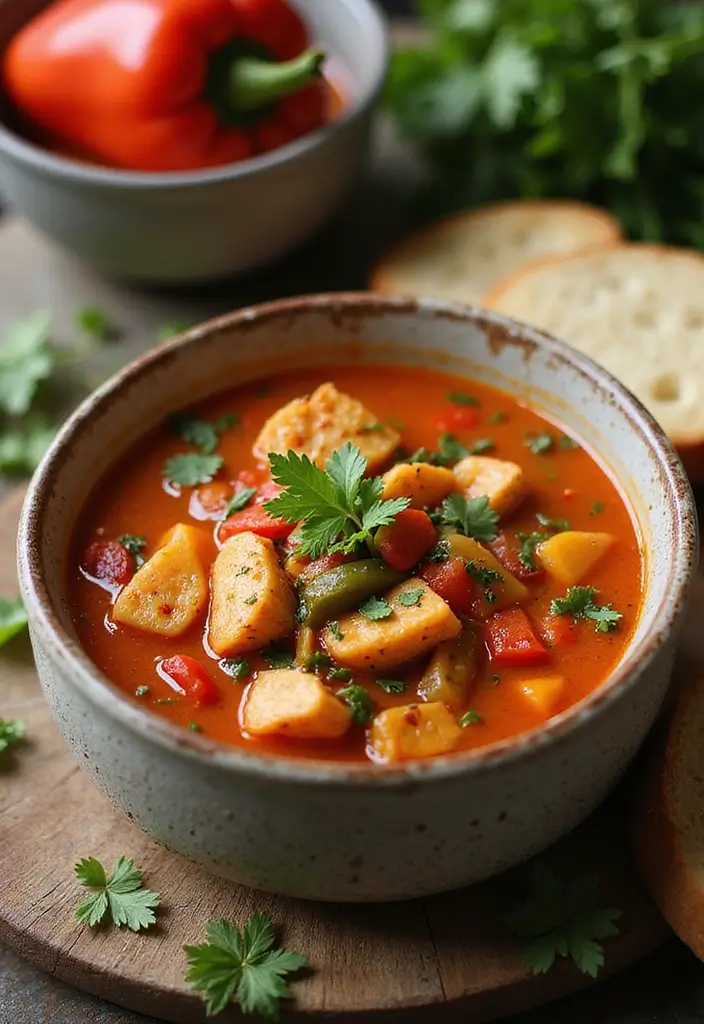 30 Chicken Vegetable Soup Recipes Full of Comfort - 3. Spicy Chicken Vegetable Soup