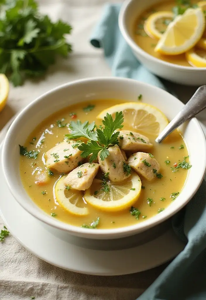 30 Chicken Vegetable Soup Recipes Full of Comfort - 4. Lemon Herb Chicken Soup