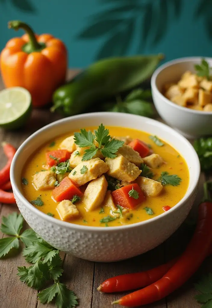 30 Chicken Vegetable Soup Recipes Full of Comfort - 5. Coconut Curry Chicken Soup