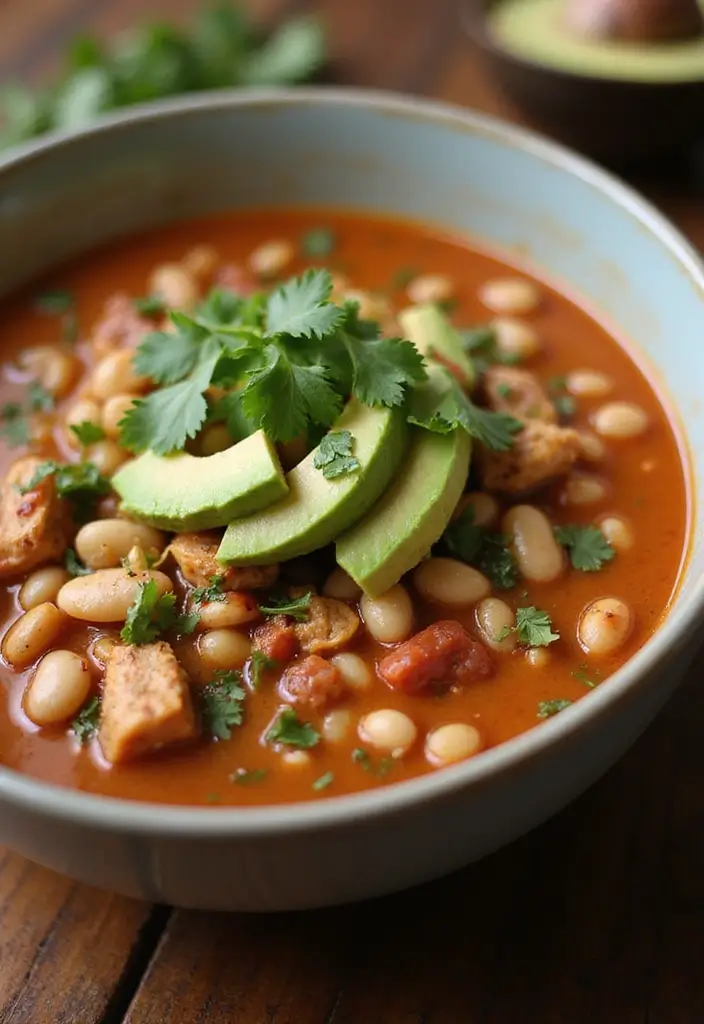 30 Chicken Vegetable Soup Recipes Full of Comfort - 8. Chicken and White Bean Chili