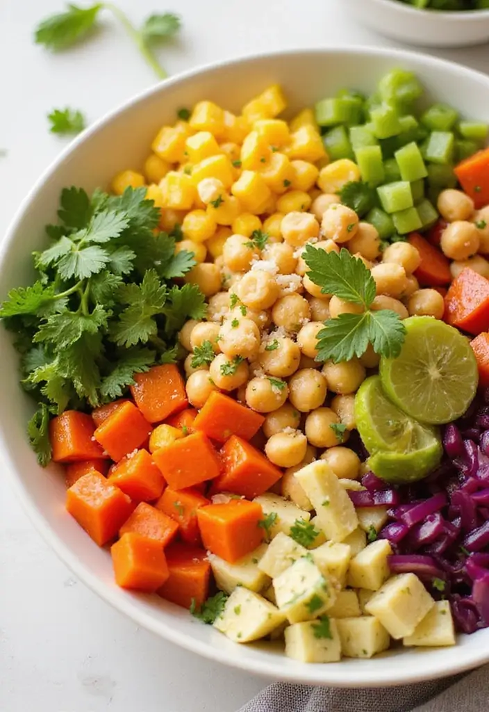 30 Chickpea Salad Recipes Packed with Protein - 17. Chickpea and Corn Salad