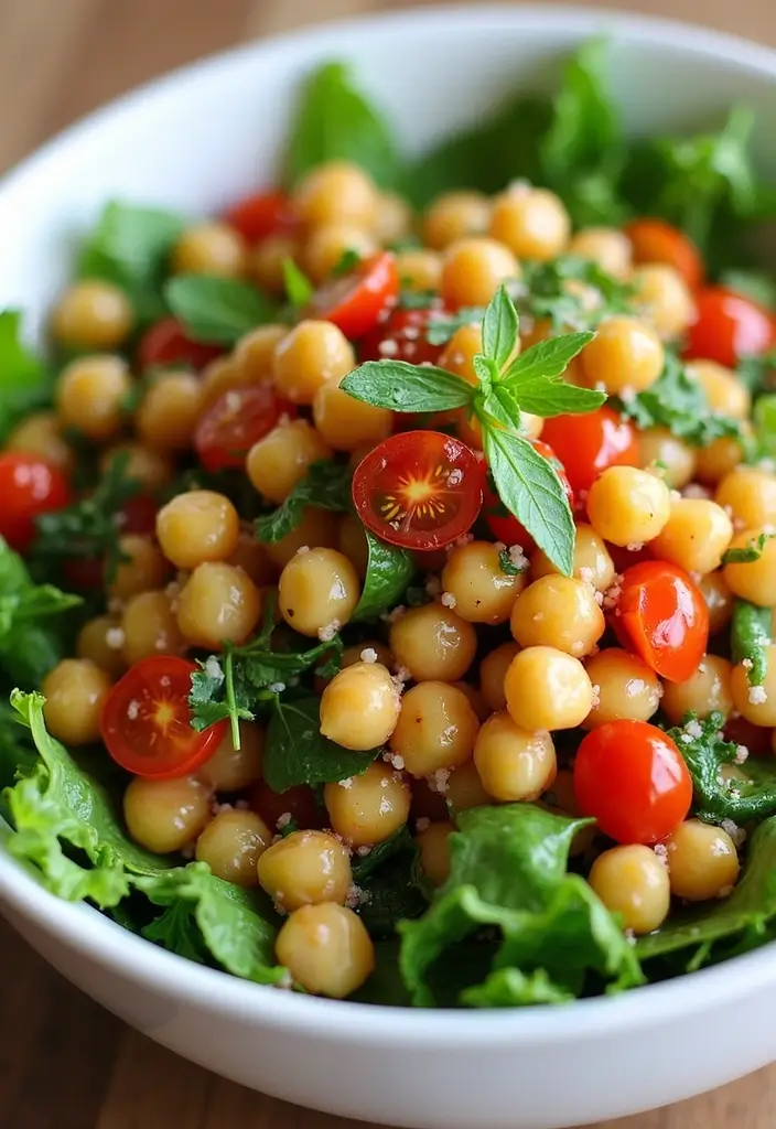 30 Chickpea Salad Recipes Packed with Protein - 4. Chickpea Tabbouleh Salad