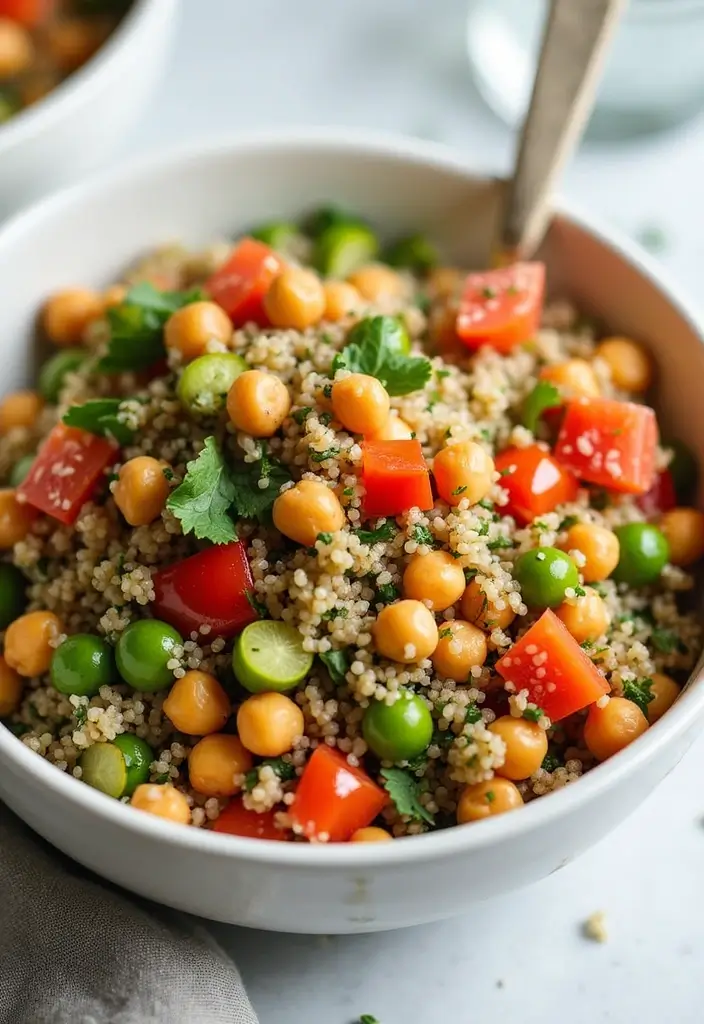 30 Chickpea Salad Recipes Packed with Protein - 6. Chickpea and Quinoa Salad