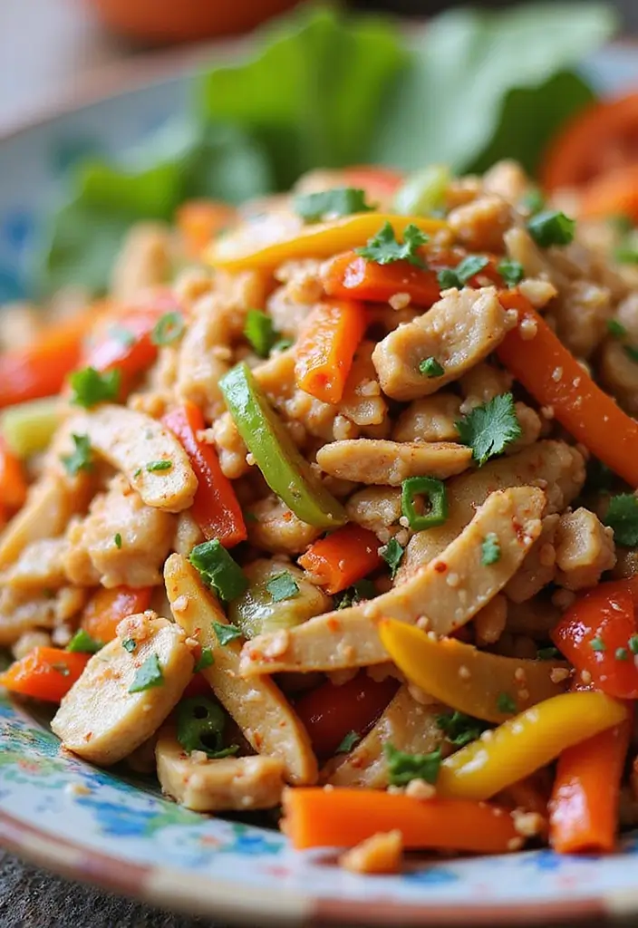 30 Chop Salad Recipes Bursting with Flavor - 12. Spicy Thai Peanut Salad