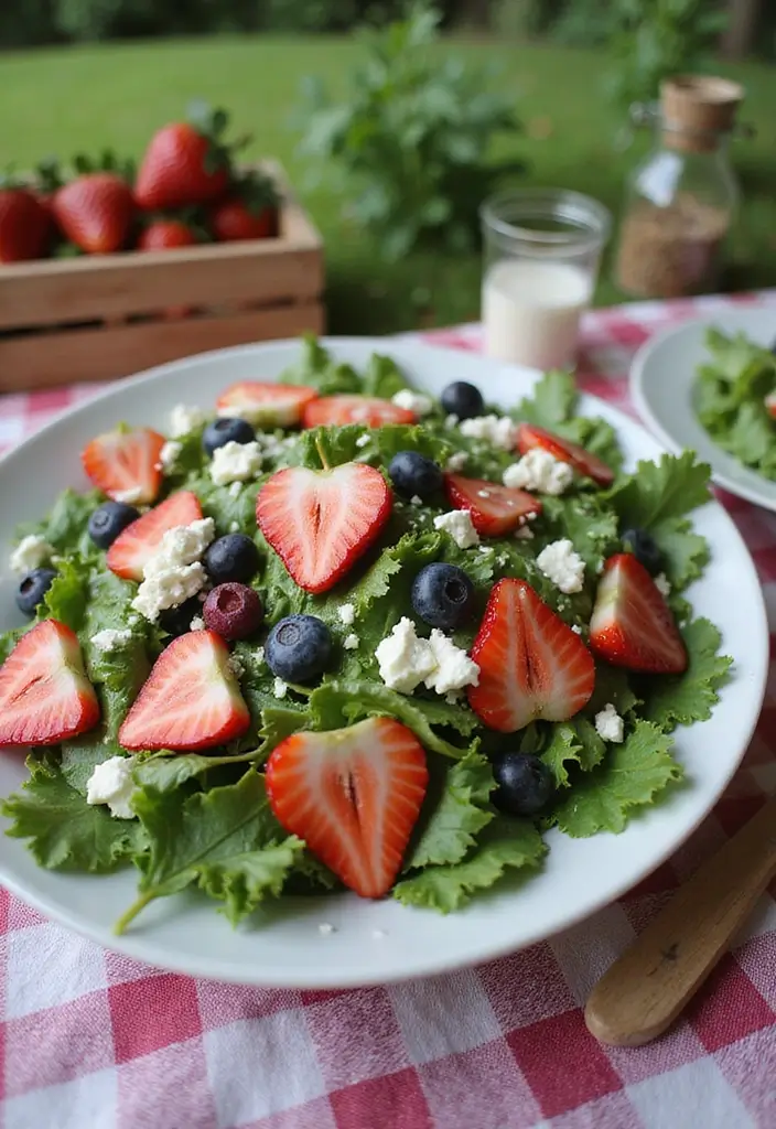30 Chop Salad Recipes Bursting with Flavor - 14. Summer Berry Salad with Feta