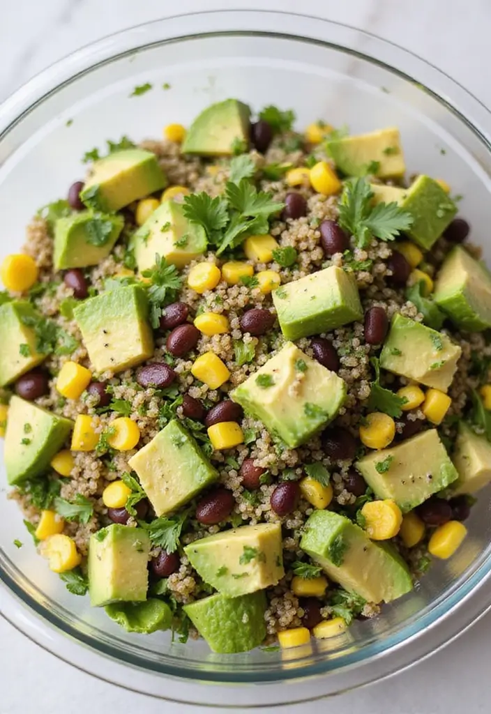 30 Chop Salad Recipes Bursting with Flavor - 2. Quinoa and Avocado Chop Salad