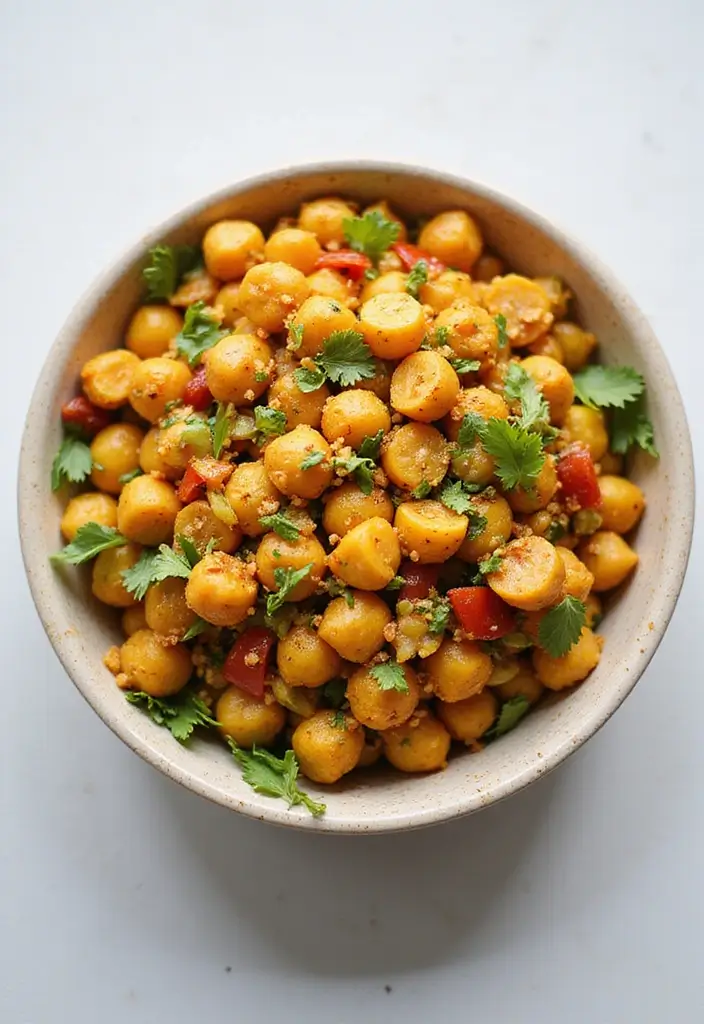 30 Chop Salad Recipes Bursting with Flavor - 20. Curried Chickpea Salad