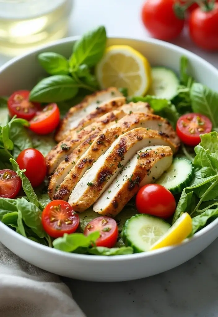 30 Chop Salad Recipes Bursting with Flavor - 21. Lemon Herb Chicken Salad