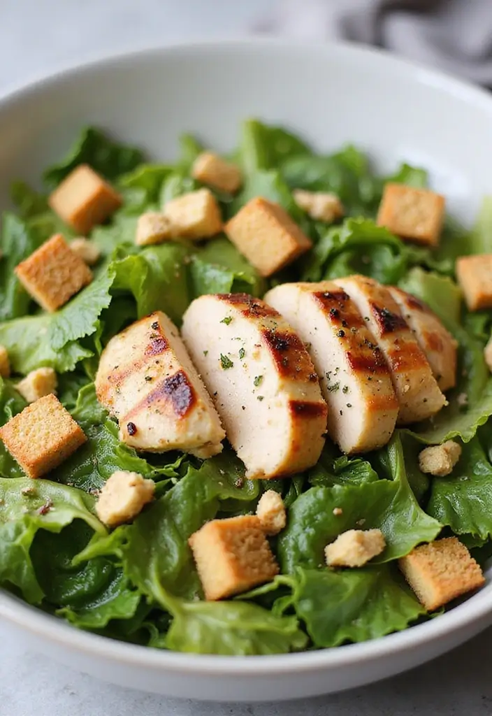 30 Chop Salad Recipes Bursting with Flavor - 30. Classic Caesar Chop Salad