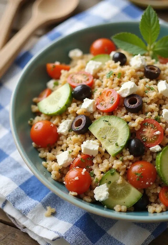 30 Chop Salad Recipes Bursting with Flavor - 4. Greek Orzo and Vegetable Salad