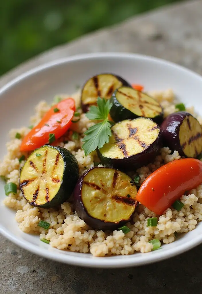 30 Chop Salad Recipes Bursting with Flavor - 7. Grilled Vegetable and Couscous Salad