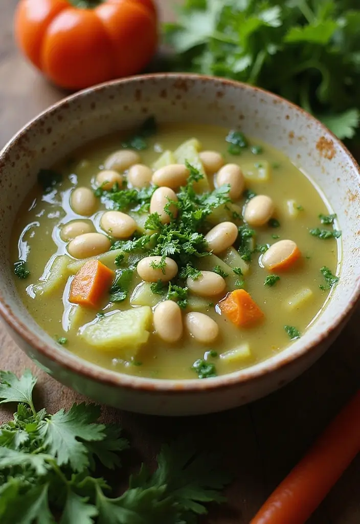 30 Cozy Cabbage Soup Recipes Packed with Flavor - 17. Green Cabbage and Bean Soup