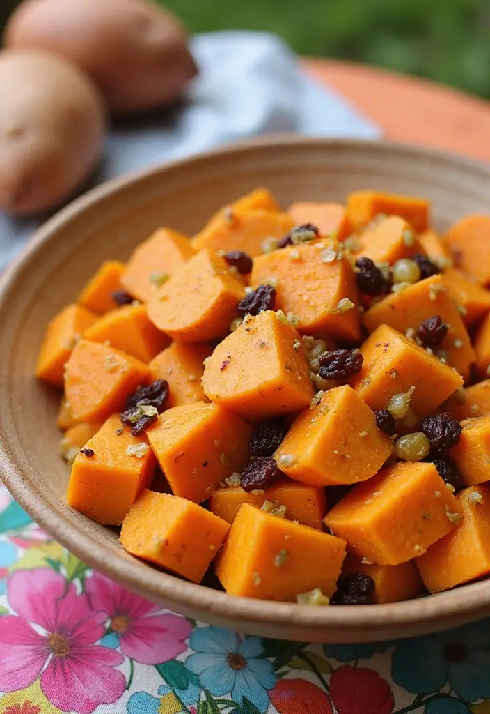 30 Creamy Potato Salad Recipes for BBQs and Picnics - 13. Sweet Potato Salad