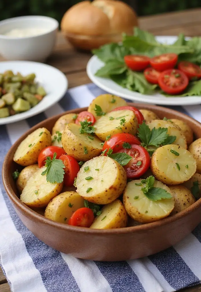 30 Creamy Potato Salad Recipes for BBQs and Picnics - 22. Italian Potato Salad