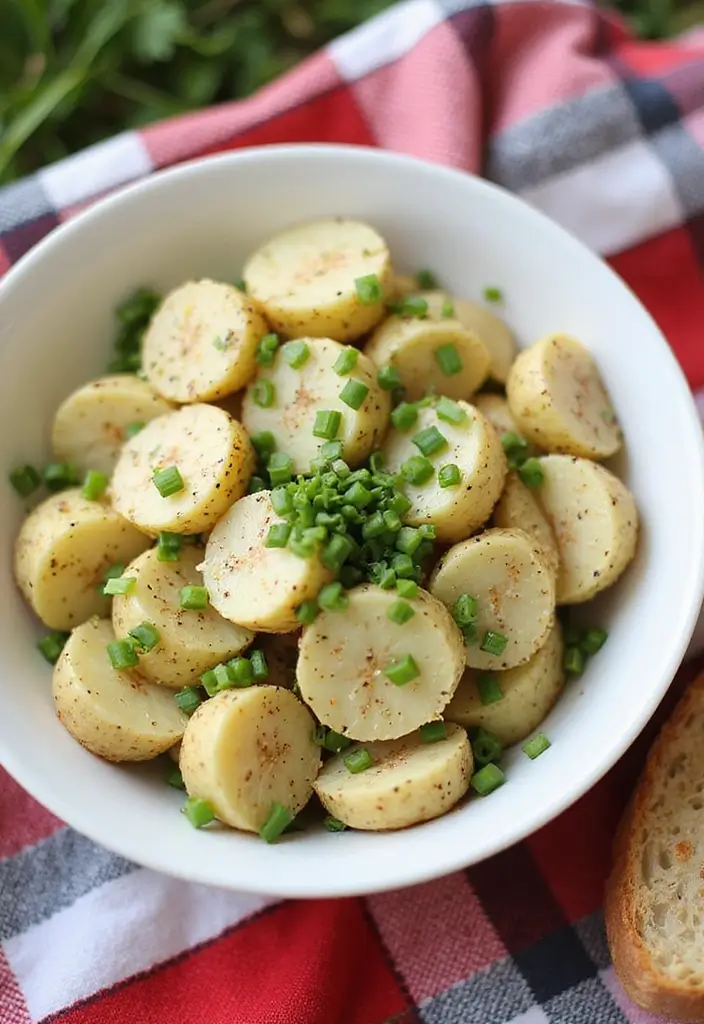 30 Creamy Potato Salad Recipes for BBQs and Picnics - 7. Herb and Garlic Potato Salad