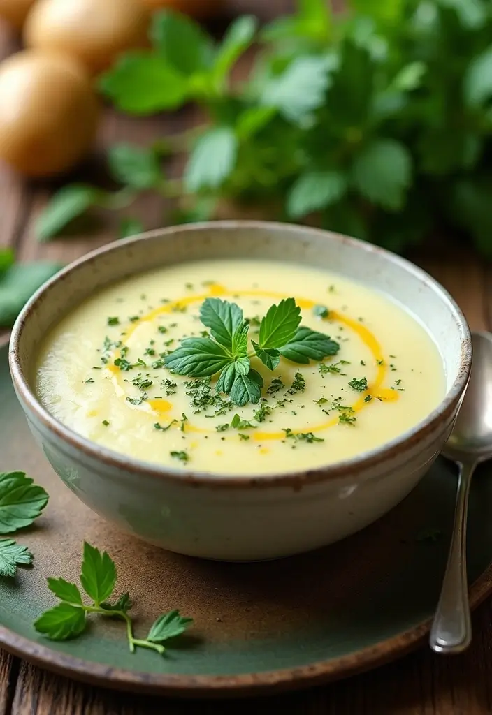 30 Creamy Potato Soup Recipes to Try This Season - 13. Creamy Herb Potato Soup