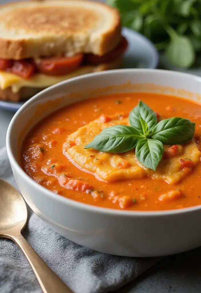 30 Creamy Potato Soup Recipes to Try This Season - 16. Creamy Tomato Potato Soup