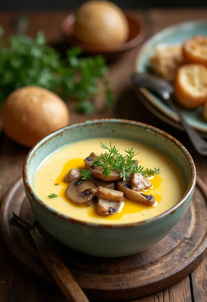 30 Creamy Potato Soup Recipes to Try This Season - 18. Creamy Potato Soup with Mushrooms