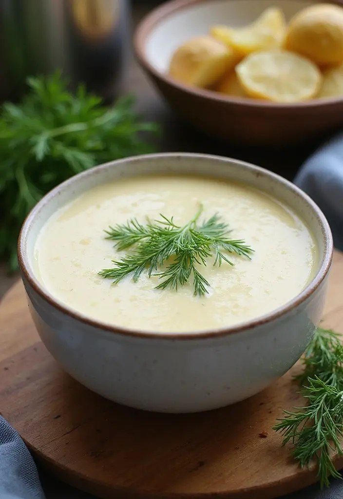 30 Creamy Potato Soup Recipes to Try This Season - 9. Creamy Dill Potato Soup