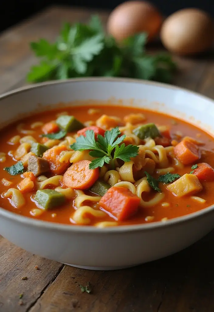 30 Delightful Noodle Soup Recipes from Around the World - 17. Hungarian Gulyás Noodle Soup
