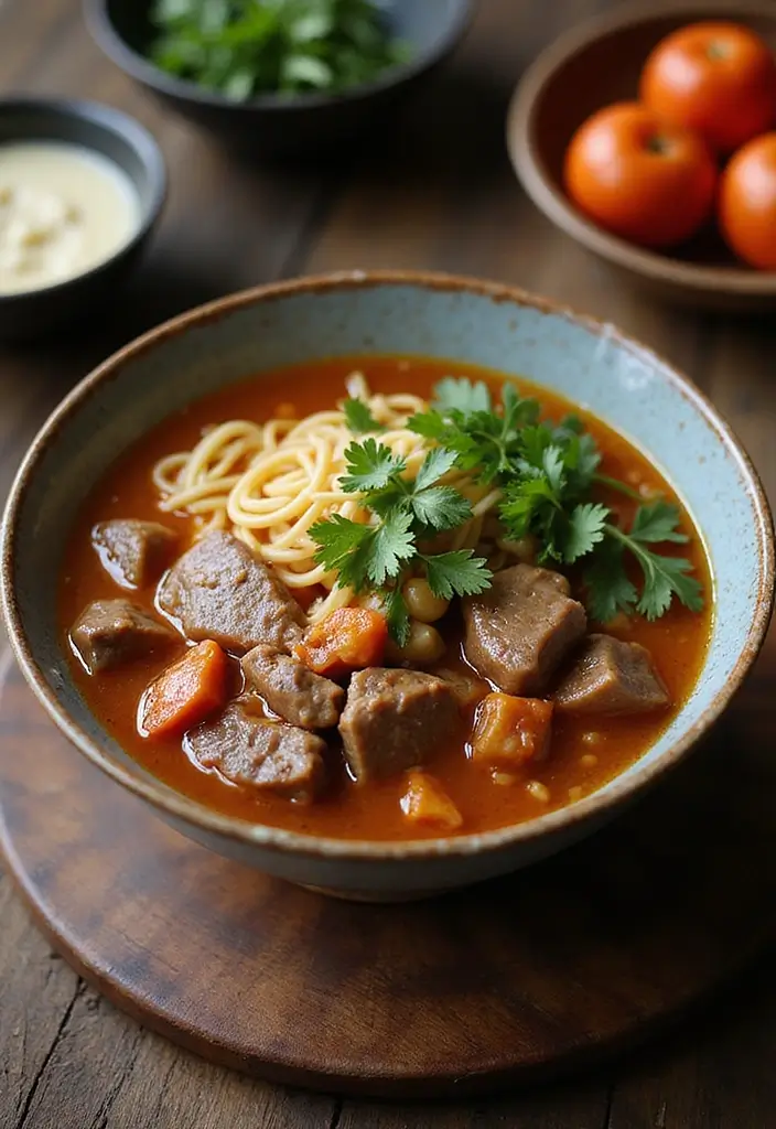 30 Delightful Noodle Soup Recipes from Around the World - 26. Taiwanese Beef Noodle Soup (Vegetarian Version)