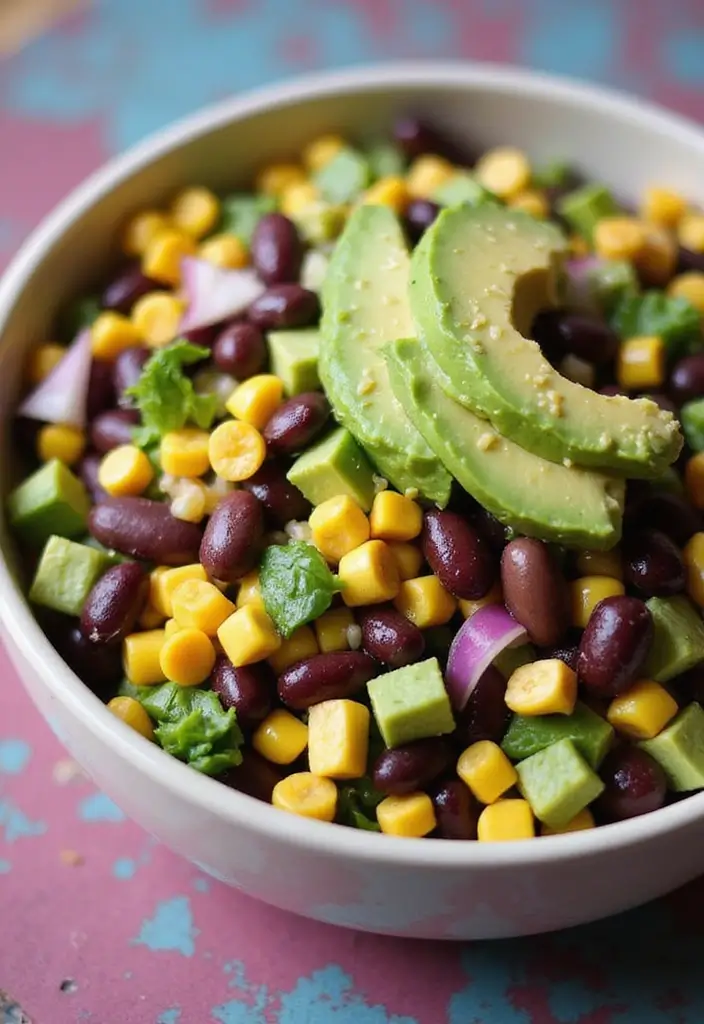 30 Healthy Bean Salad Recipes You’ll Love for Lunch - 20. Bean Salad with Corn and Avocado
