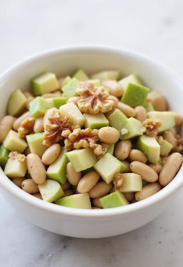 30 Healthy Bean Salad Recipes You’ll Love for Lunch - 21. Bean Salad with Green Apples and Walnuts