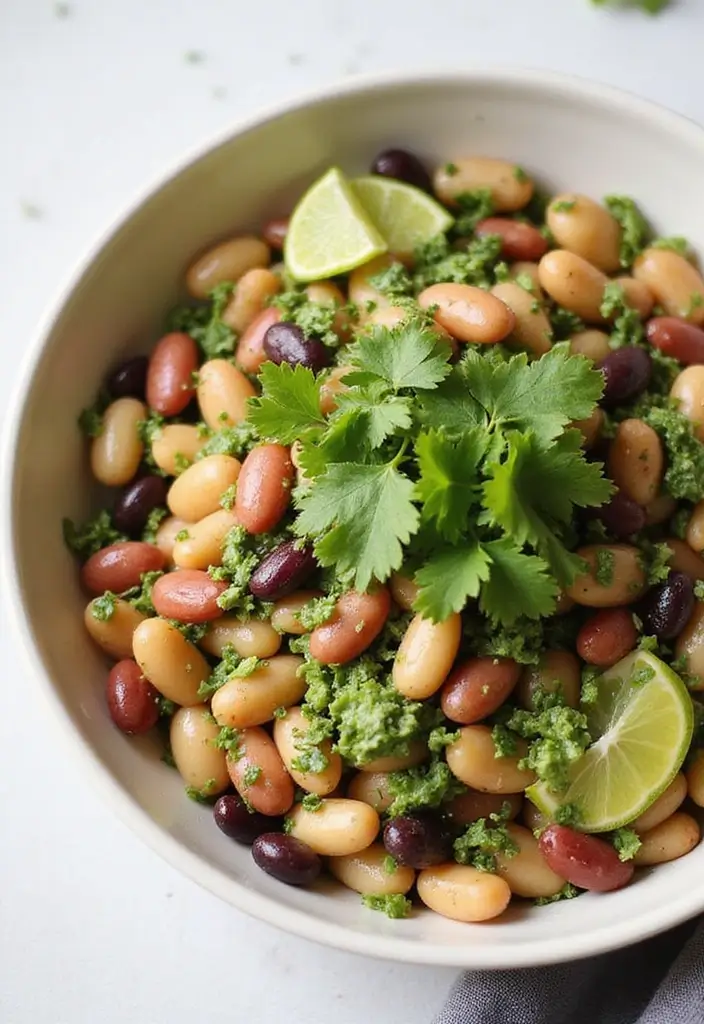 30 Healthy Bean Salad Recipes You’ll Love for Lunch - 25. Bean Salad with Cilantro Lime Dressing