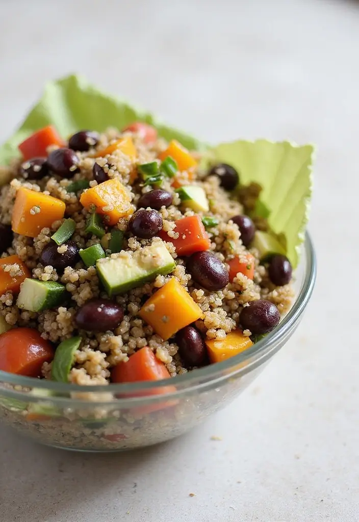 30 Healthy Bean Salad Recipes You’ll Love for Lunch - 4. Quinoa and Black Bean Salad