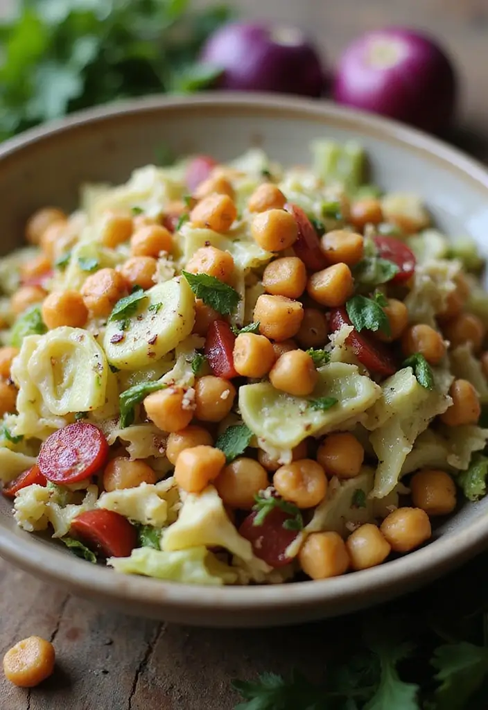 30 Healthy Cabbage Salad Recipes for Light Crisp Meals - 14. Cabbage and Chickpea Salad