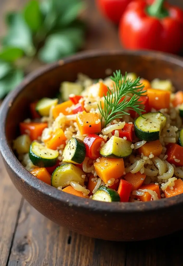 30 Healthy Cabbage Salad Recipes for Light Crisp Meals - 17. Cabbage and Roasted Vegetable Salad