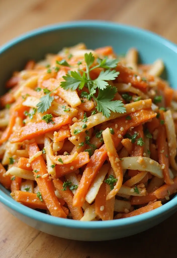 30 Healthy Cabbage Salad Recipes for Light Crisp Meals - 22. Spicy Cabbage and Carrot Salad