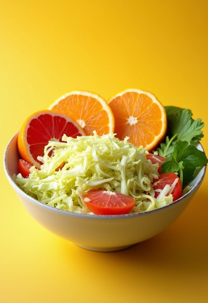 30 Healthy Cabbage Salad Recipes for Light Crisp Meals - 25. Cabbage and Citrus Salad
