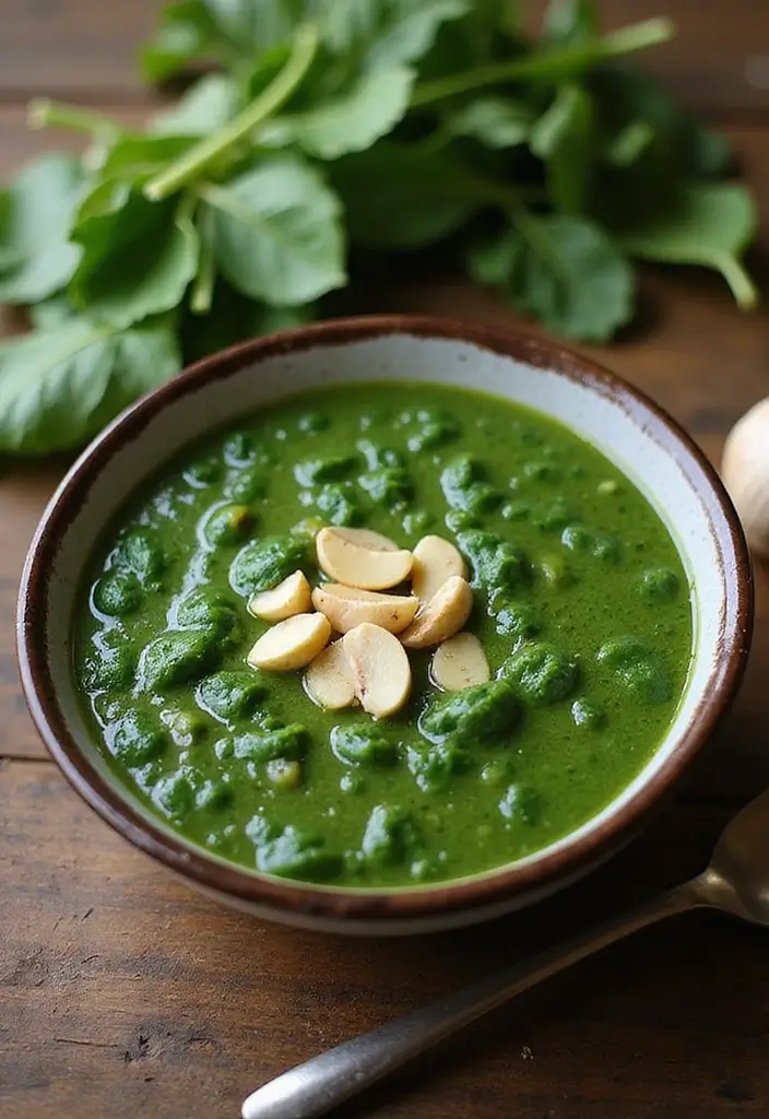 30 Healthy Chinese Soup Recipes You’ll Want to Make Again - 13. Garlic and Spinach Soup