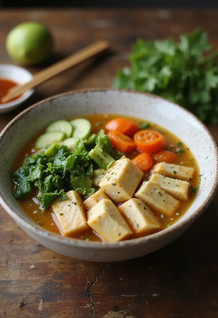 30 Healthy Chinese Soup Recipes You’ll Want to Make Again - 16. Vegetable and Tofu Soup