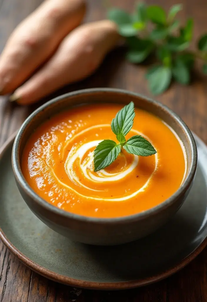 30 Healthy Chinese Soup Recipes You’ll Want to Make Again - 20. Sweet Potato and Ginger Soup