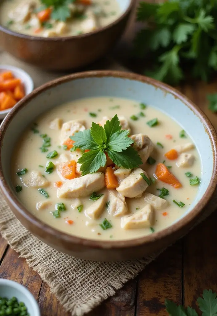 30 Healthy Chinese Soup Recipes You’ll Want to Make Again - 22. Coconut Chicken Soup (Tom Kha Gai)