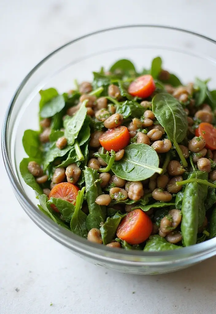30 High-Protein Salad Recipes to Keep You Energized 99 30 High-Protein Salad Recipes to Keep You Energized - 21. Spinach & Lentil Salad