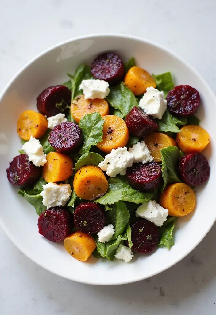 30 High-Protein Salad Recipes to Keep You Energized 110 30 High-Protein Salad Recipes to Keep You Energized - 24. Roasted Beet & Goat Cheese Salad