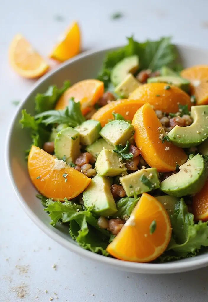 30 High-Protein Salad Recipes to Keep You Energized 113 30 High-Protein Salad Recipes to Keep You Energized - 25. Orange & Avocado Salad