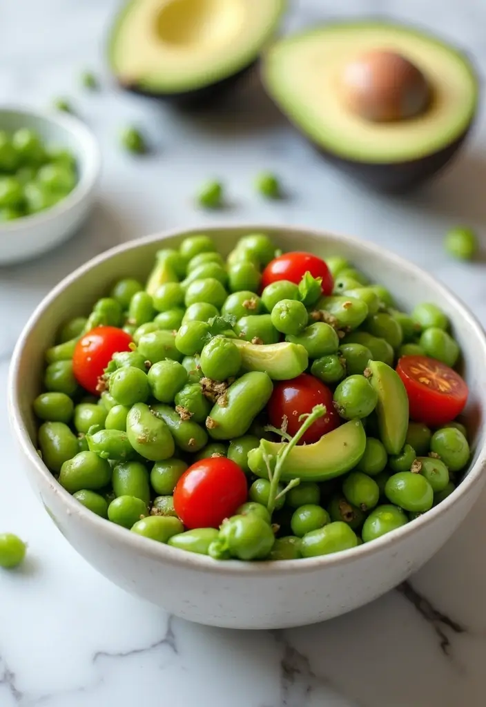 30 High-Protein Salad Recipes to Keep You Energized 18 30 High-Protein Salad Recipes to Keep You Energized - 4. Edamame & Avocado Salad