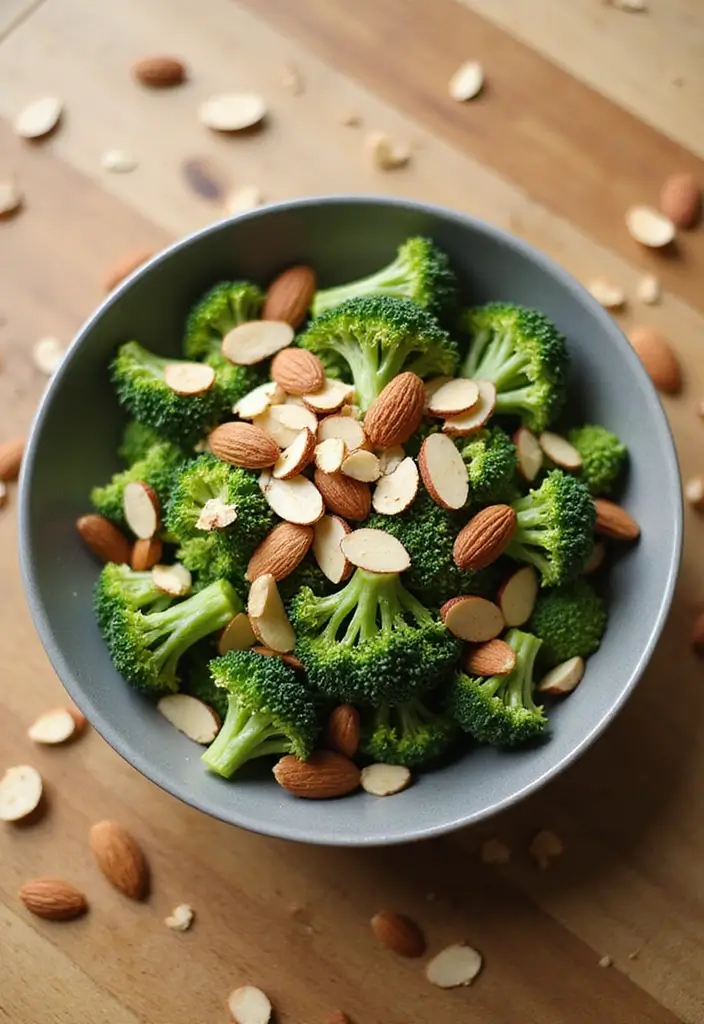 30 High-Protein Salad Recipes to Keep You Energized 51 30 High-Protein Salad Recipes to Keep You Energized - 9. Broccoli & Almond Salad