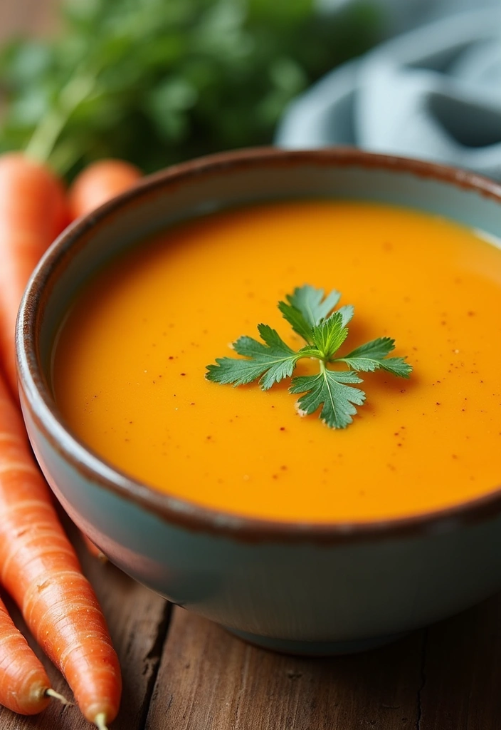 30 High-Protein Soup Recipes to Keep You Full and Energized - 11. Carrot Ginger Soup