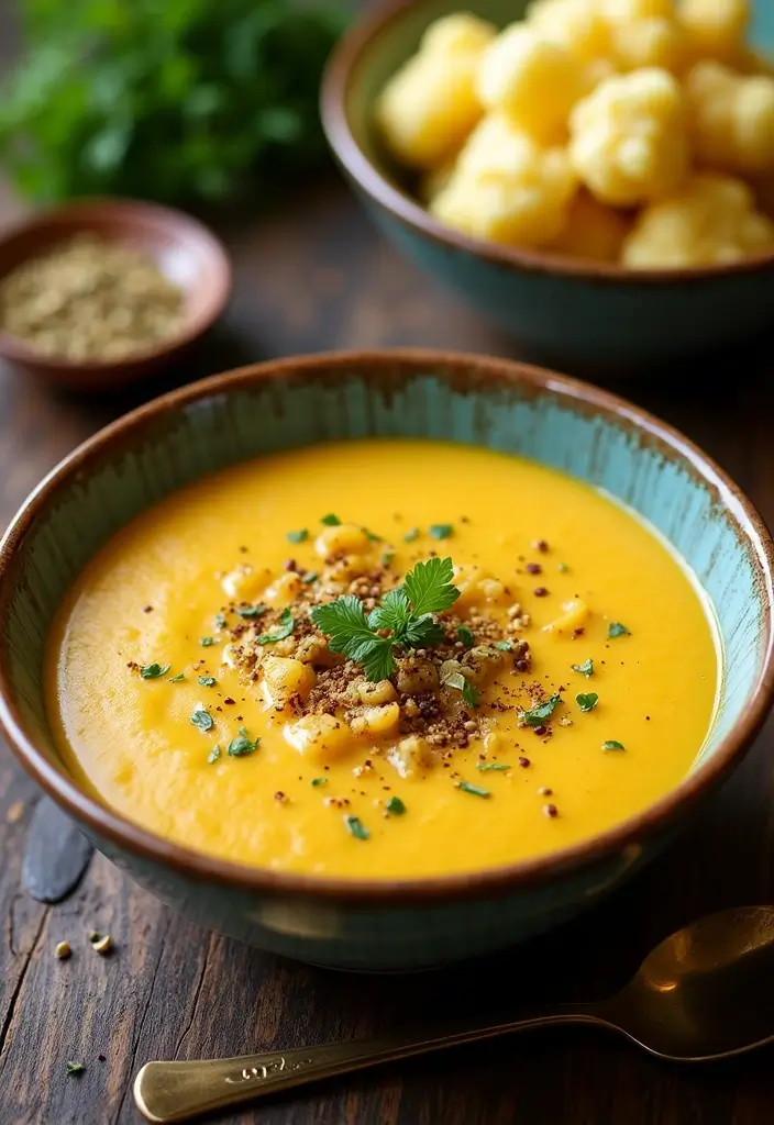 30 High-Protein Soup Recipes to Keep You Full and Energized - 14. Curried Cauliflower Soup