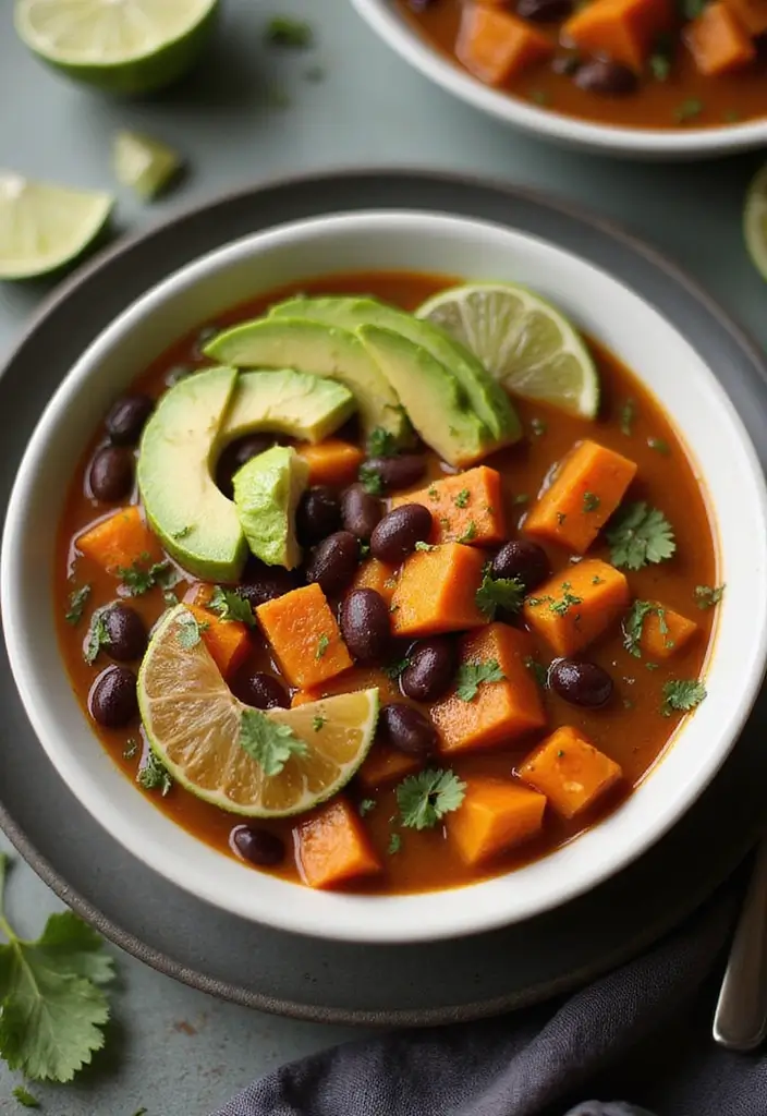 30 High-Protein Soup Recipes to Keep You Full and Energized - 15. Sweet Potato and Black Bean Soup