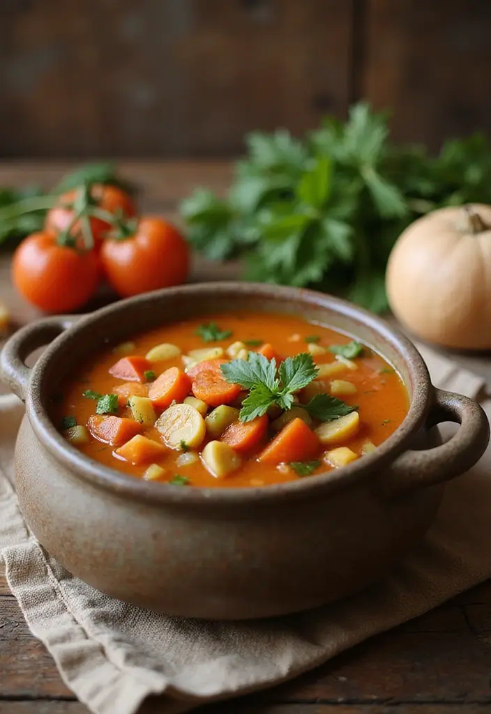 30 High-Protein Soup Recipes to Keep You Full and Energized - 16. Rustic Vegetable Soup
